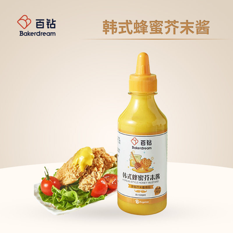 安琪百钻韩式蜂蜜芥末酱280g挤挤瓶装寿司炸鸡虾球汉堡家用蘸酱,粮油调味/速食/干货/烘焙,酱类调料,淘宝优惠券,粉丝福利购,淘宝优惠卷