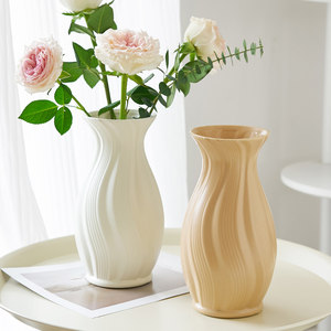 复古陶瓷花瓶高级感装饰摆件
