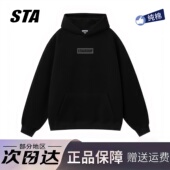 STA旗舰店美式 字母印花连帽卫衣男女秋冬季 潮牌高街纯棉加绒外套