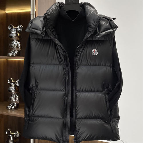 凯乐石薄荷高奢巨暖 男士羽绒马甲25冬新款加厚时尚休闲外穿连帽