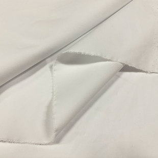 高端纯棉白色衬衫面料高支高密精梳棉亚光全棉府绸男衬衣服装布料