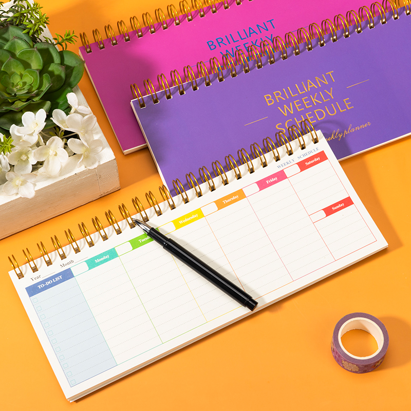 2026新款高颜值彩色线圈周计划本