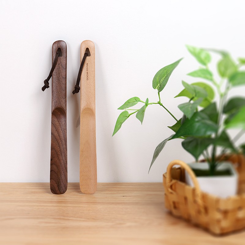 实木穿鞋拨 长柄提鞋器鞋扒鞋抽 孕妇儿童懒人穿鞋辅助器家用鞋拔