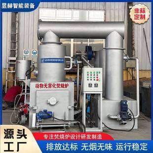 无烟动物尸体焚烧炉养殖屠宰病死猪焚化炉垃圾环保宠物火化炉