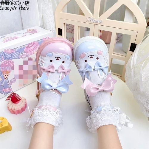 原创LO鞋大头鞋春野家小皮鞋