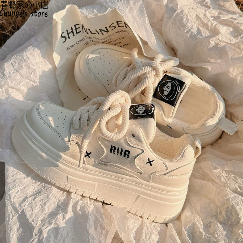 春野家原创小众厚底帆布鞋