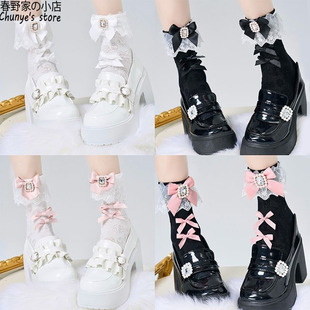 原创正品夏朋克风厚底鞋圆头亚文化量产系jk鞋可爱甜美女鞋