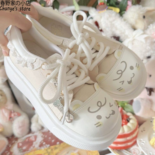 大头娃娃鞋板鞋Lolita鞋春野家