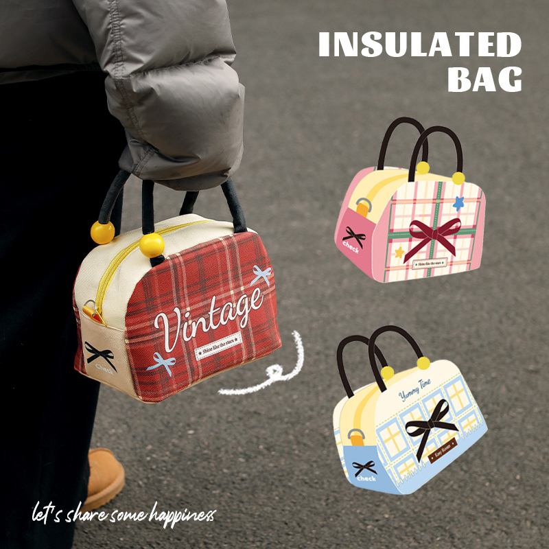 饭盒手提袋便当包便携大容量学生上班族带饭兜防水防油铝箔保温袋