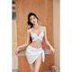 微风假日分体泳衣女款 三件套钢托聚拢绝美度假高级感纯欲泳装