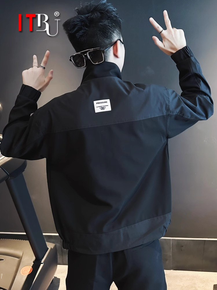 高端外套男士春秋季2025新款男装高级感休闲痞帅立领夹克男款冬装