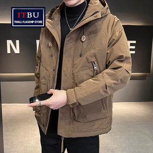 高端工装外套男士春秋季2025新款潮牌宽松冲锋衣夹克男款冬季棉服