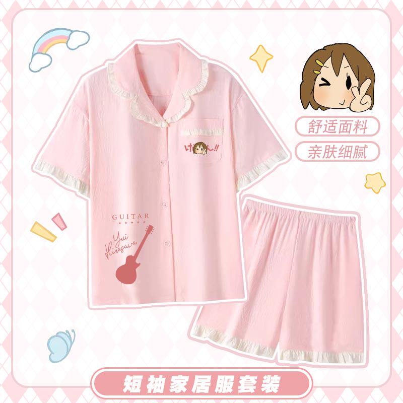 轻音少女周边平泽唯秋山澪中野梓 二次元cos动漫衣服家居服睡衣