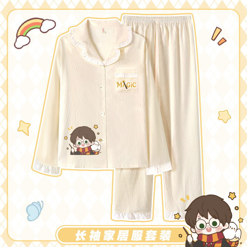 哈利波特周边赫敏 罗恩 马尔福 斯内普 二次元同人原创家居服睡衣