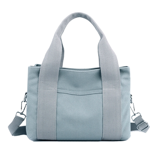 帆布包女大容量饭袋便当包手提袋高颜值多隔层上班通勤挎包妈咪包