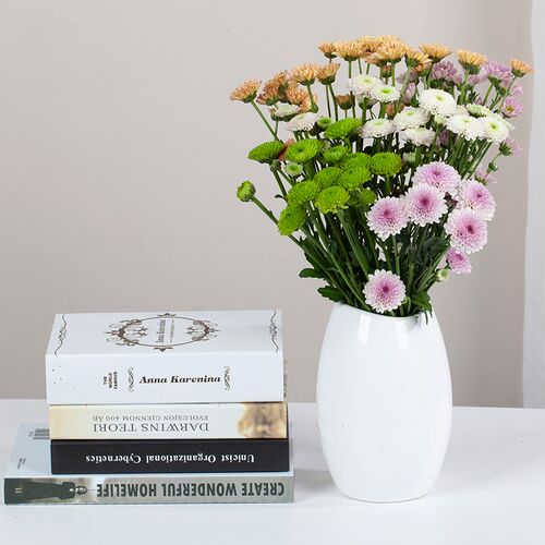 小皱菊花束鲜花素材模板 小皱菊花束鲜花图片下载 小麦优选