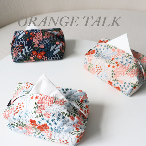 清新餐巾纸纯棉布车载悬挂立体