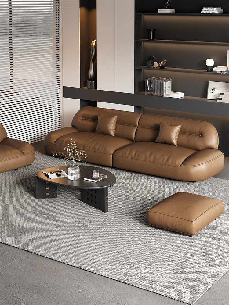 费洛可办公室直排沙发茶几茶台一体式会客接待休息区轻奢高级感