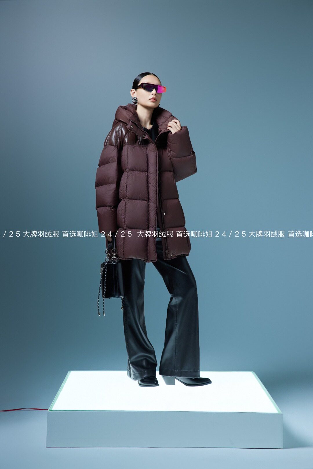 商场同款1089羽绒服新款女短款宽松时尚冬季中长款面包服保暖外套