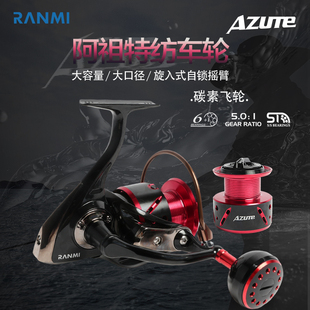 RYOBI利优比阿祖特海钓船钓碳素金属纺车轮慢摇铁板渔线轮矶钓轮1