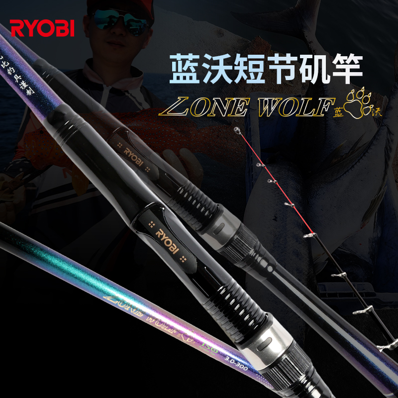 RYOBI利优比蓝沃矶投钓竿淡海碳素轻硬手海两用长节矶抛杆海竿