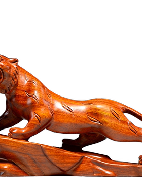 雕刻老虎木头新房隔断酒柜装饰品