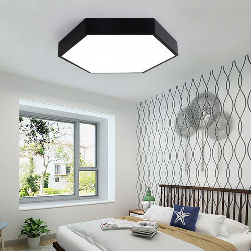 天猫精灵北欧铁艺超薄餐厅吸顶灯