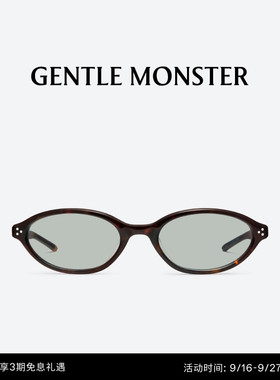 LA CHA复古小圆框玳瑁色彩色防晒太阳镜礼物GENTLE MONSTER
