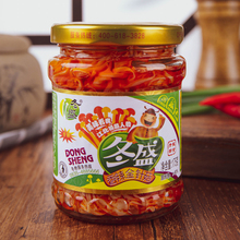冬盛香辣金针菇175克 拌饭拌面即食金针菇香辣零食下饭菜 6瓶装
