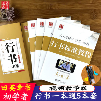 田英章书行书字帖行书一本通入门技法基础训练成人行书钢笔字帖初学者速成硬笔书法行楷练字帖临摹手写体字帖