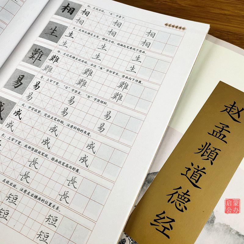 赵孟頫小楷道德经钢笔字帖371个技法讲解硬笔书法小楷字帖临古碑帖