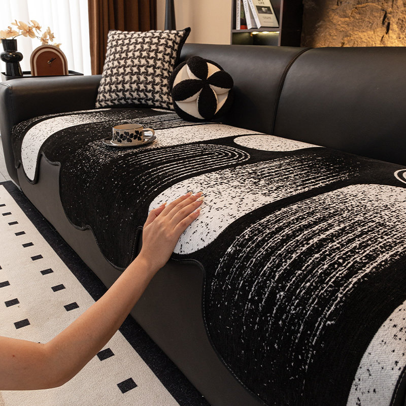 沙发垫四季通用雪尼尔不规则异形2025新款固定防滑皮坐垫直排盖布,居家布艺,沙发垫,淘宝优惠券,粉丝福利购,淘宝优惠卷