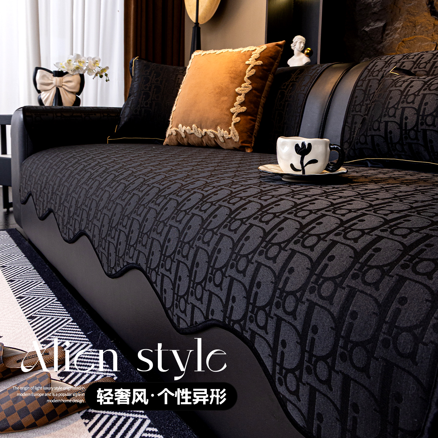 四季通用轻奢高级感沙发垫可机洗