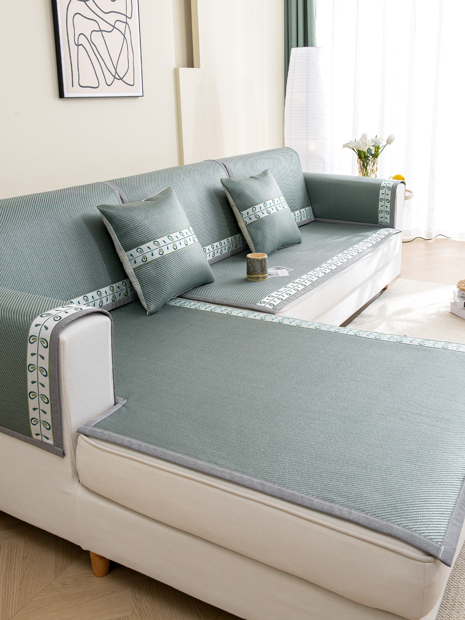 冰藤夏日沙发垫一件清凉可机洗沙发垫三座一贵妃专用扶手套,居家布艺,沙发垫,淘宝优惠券,粉丝福利购,淘宝优惠卷