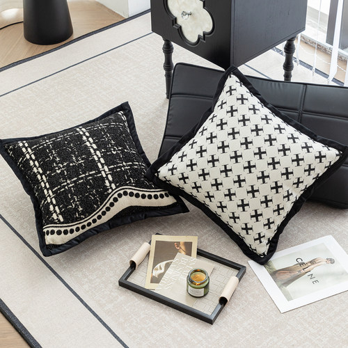 雪尼尔沙发抱枕轻奢高级感