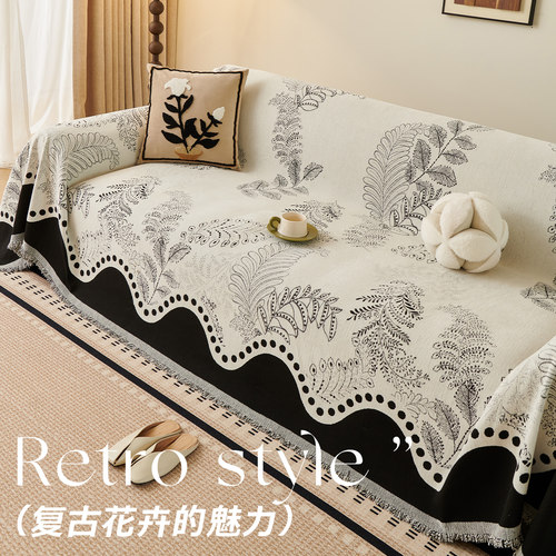 雪尼尔沙发盖布四季通用2025