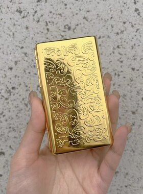 高端金属烟盒高档烟夹男士便携