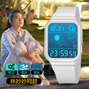 手表女太空人宇航员学生女款 儿童初中生男女生女孩男孩防水电子表