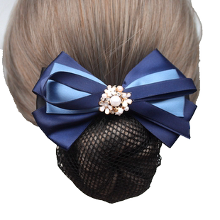 职业头花2022新款韩版高端空姐护士酒店银行服务员上班盘发发夹