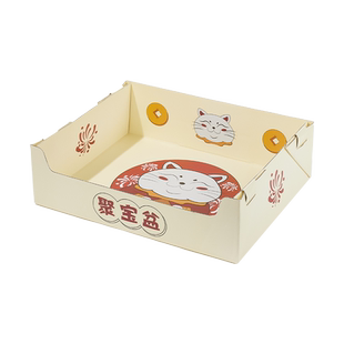 一次性猫砂盆月抛型猫咪厕所猫沙盆子防外溅超大号折叠外出便携式