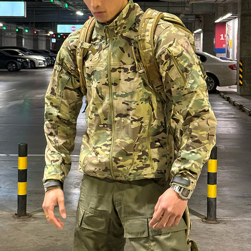 GUNCHILL军鸟轻骑兵战术迷彩外套军事风美式户外弹力软壳橘皮夹克