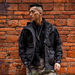 GUNCHILL军事风复古二战M65战术风衣秋外套男城市特勤中长款 风衣