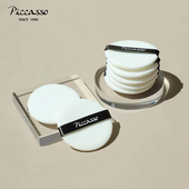 韩国PICCASSO白色粉扑柔软亲肤轻薄均匀上妆不易结块5枚装