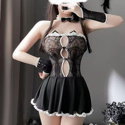 甜心小猫性感蕾丝睡裙女款睡裙装