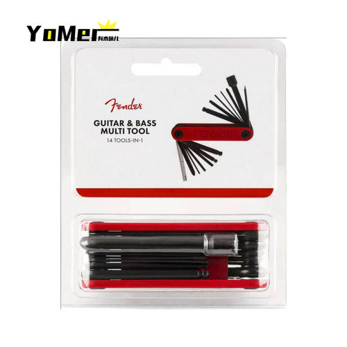 Fender Guitar Bass通用14合1多功能扳手 电吉他贝斯通用便携扳手