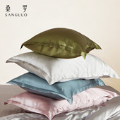 店长推荐 桑罗深睡双面真丝枕套助睡眠100%精6A级桑蚕丝枕头套