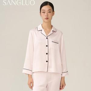 sangluo重磅真丝套装玻尿酸呵护“膜“法衣时尚外穿家居服睡衣女