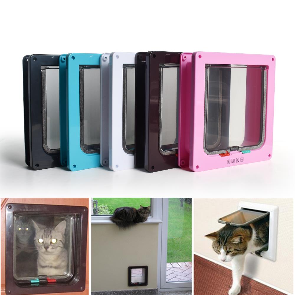 宠物猫门自由出入门猫门洞 玻璃门窗木门铁门宠物猫咪小狗狗进出