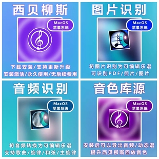 西贝柳斯打谱软件 2023版本sibelius（单价） 软件PC/MAC