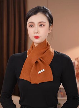 2026新款冬季保暖穿叉围巾女